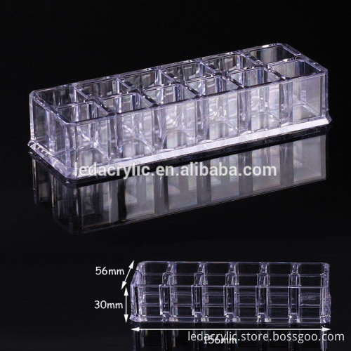 Lipstick Cosmetic organizer makeup Display Box Acrylic Clear Case